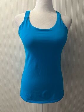 Athleta Bright Blue Racerback Performance Tank